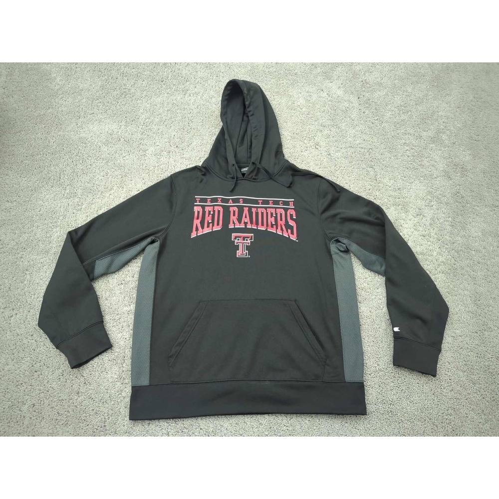 Texas Tech Red Raiders Hoodie Mens‎ Large NCAA Colosseum Black
